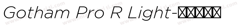 Gotham Pro R Light字体转换
